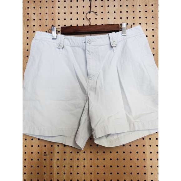 Gap Khakis by Gap Tan Color Shorts RN#54023 Button Loop Close 2002 Size 14 women - Picture 1 of 11